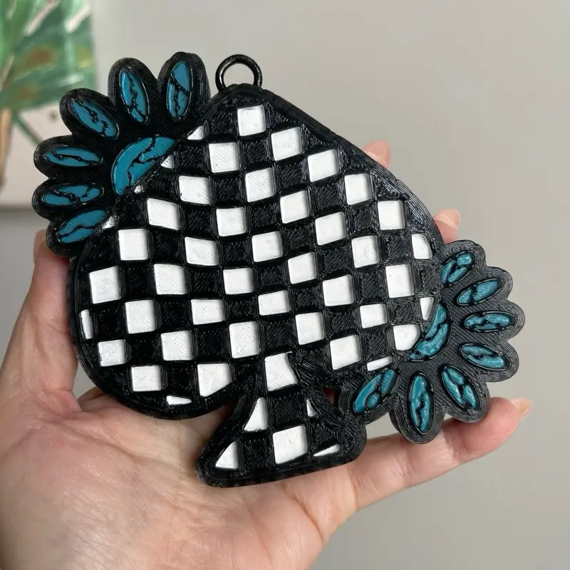 Ace checkered car freshie