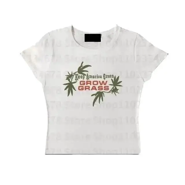 Vintage Keep America Green Again Baby Tee, Grow Grass Aesthetic Graphics Print Clothes, Vintage Punk Gothic Top, Grunge Baby Tee, Womenswear Tops, Summer Outfit, Downtown Girl Baby Tee, Gift For Her, Outfits