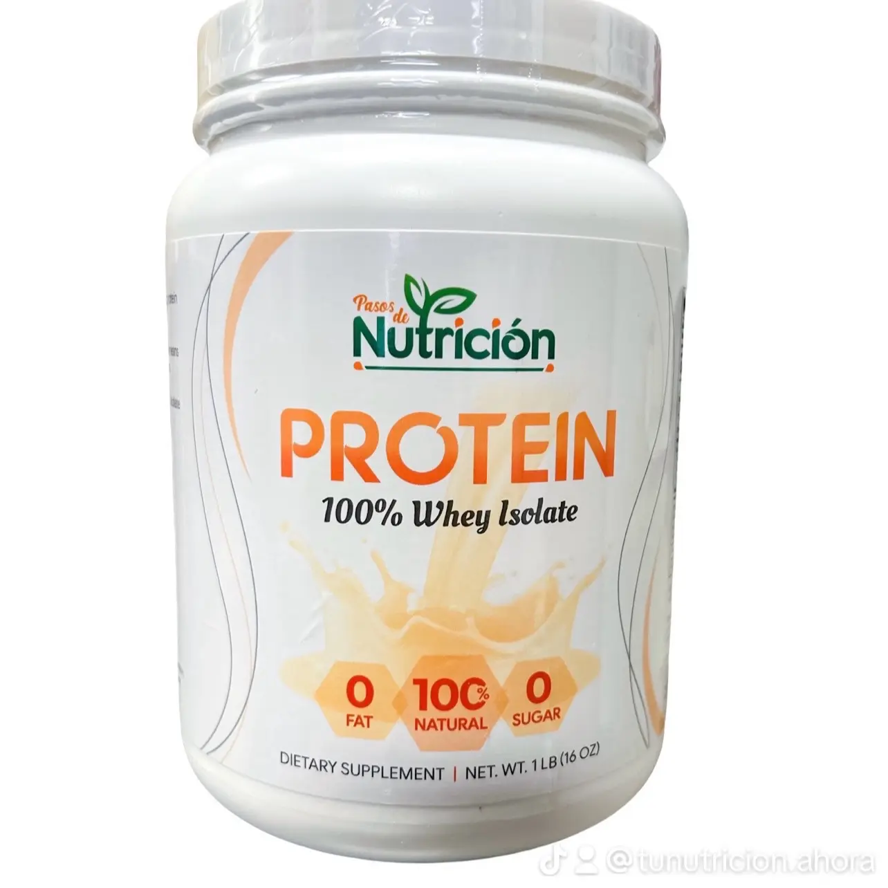 Proteina - Supplement. Nutricion AHORA Dietary Fitness 100 % Whey Isolate. Proteina de Alta Calidad, 100% Natural