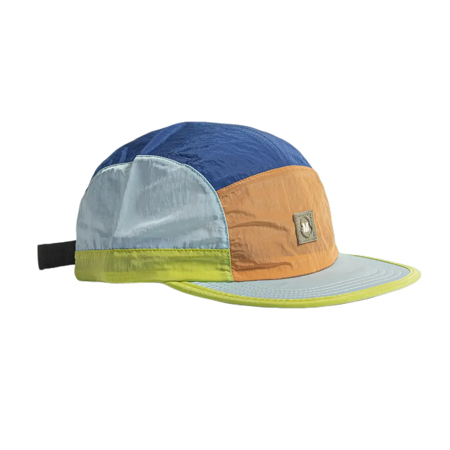 Outdoor Hiking Quick Dry Baseball Cap Vintage Color Block 5 Panel Men Women Summer UV Protection Sun Hat Lightweight Casual Cap