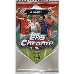 2024 Topps Chrome Tennis Blaster Pack (4 Cards)