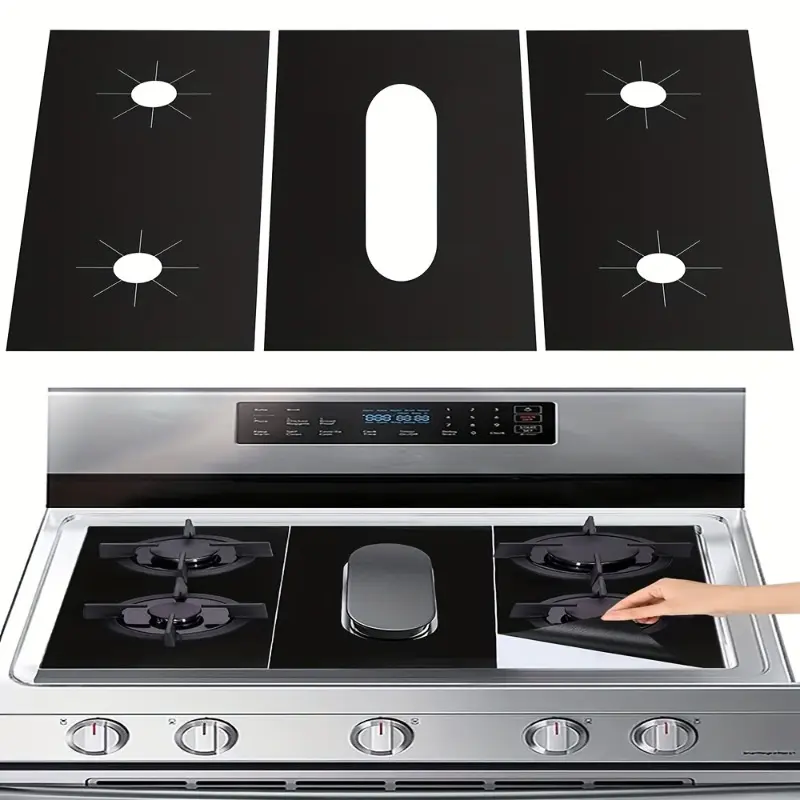 Heat Resistant Stove Covers for Gas Range - Reusable, Non-Stick, Washable Stove Guard for Gas Stove Top - Protects Burners and Prevents Scratches
