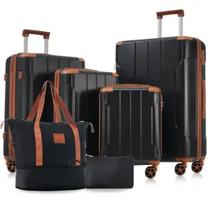Hardshell Luggage Sets 6 Piece Suitcase Set, Expandable Lightweight Suitcases with Dual Wheels, TSA Lock for Men Women Luggagesets Durable Duffels fathersdaygift