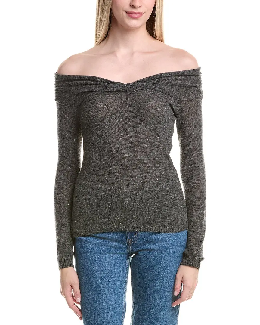 Autumn Cashmere Off-The-Shoulder Cashmere Sweater