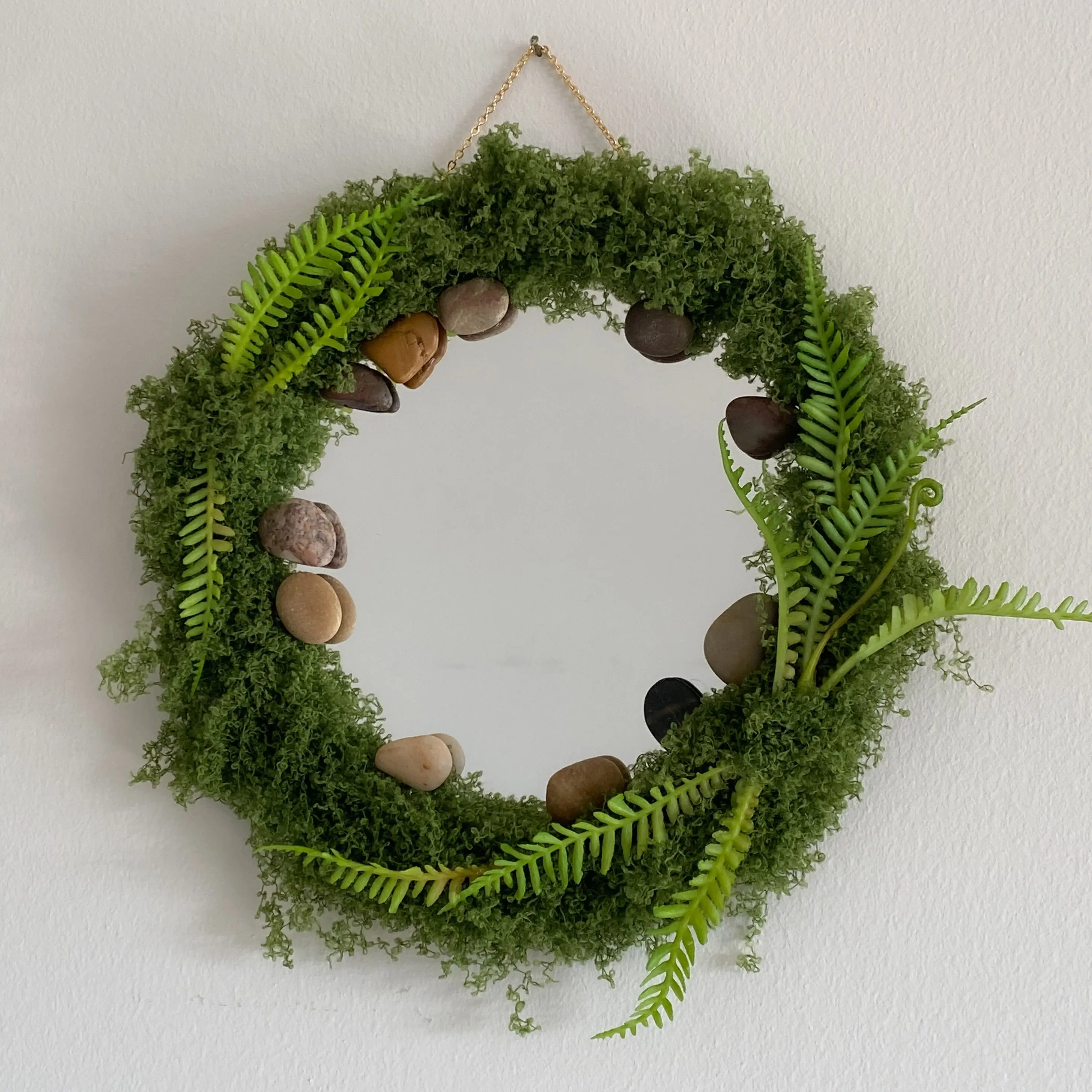8" Stone Fairy Portal Wall Hanging Mirror