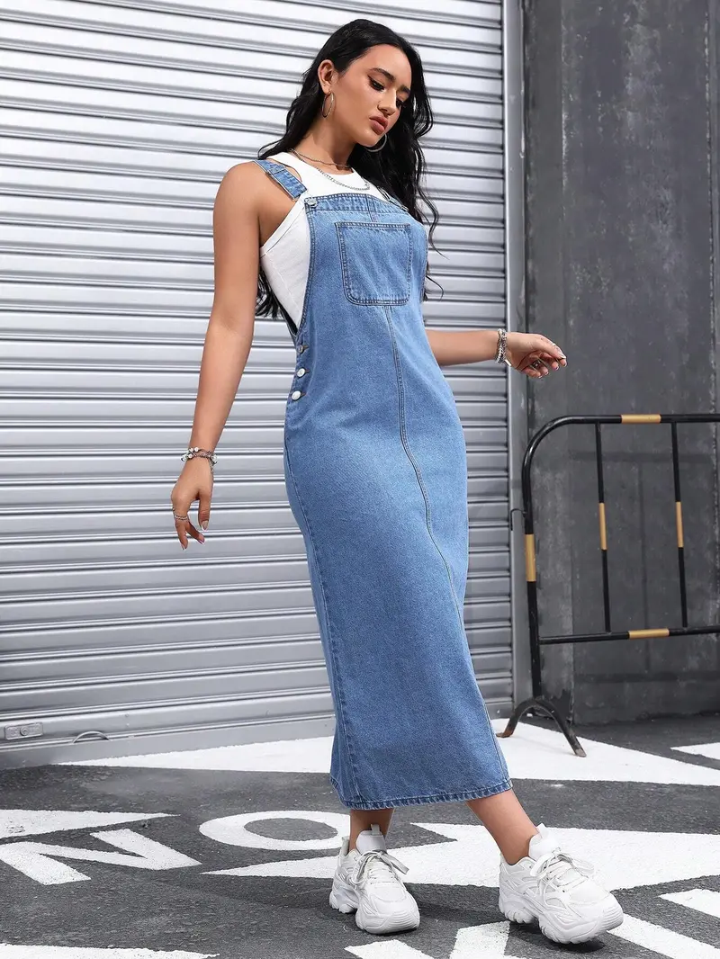 a cute way to style an overall dress - TikTok Shop