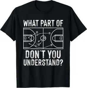 100%cotton Funny Basketball Coach Design Men Women Ball Game Trainers T-Shirt  Top teeshirt
