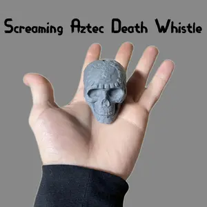 Aztec Death Whistle - Loud Human Sounding Scream, Self Defense, Outdoor Equipment, Funny Prank Gift, Scary Halloween Toy, Festival Collectible