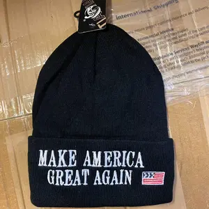 President Donald Trump Make America Great Again Winter Beanie Hat Black