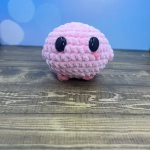 Crochet Kirby Plush Toy - Soft Stuffed Toy for Kids and Adults