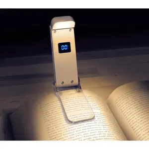 Book Light, Rechargeable, Reading in Bed , Studying, Working, Vacations (Bookmark Clip)