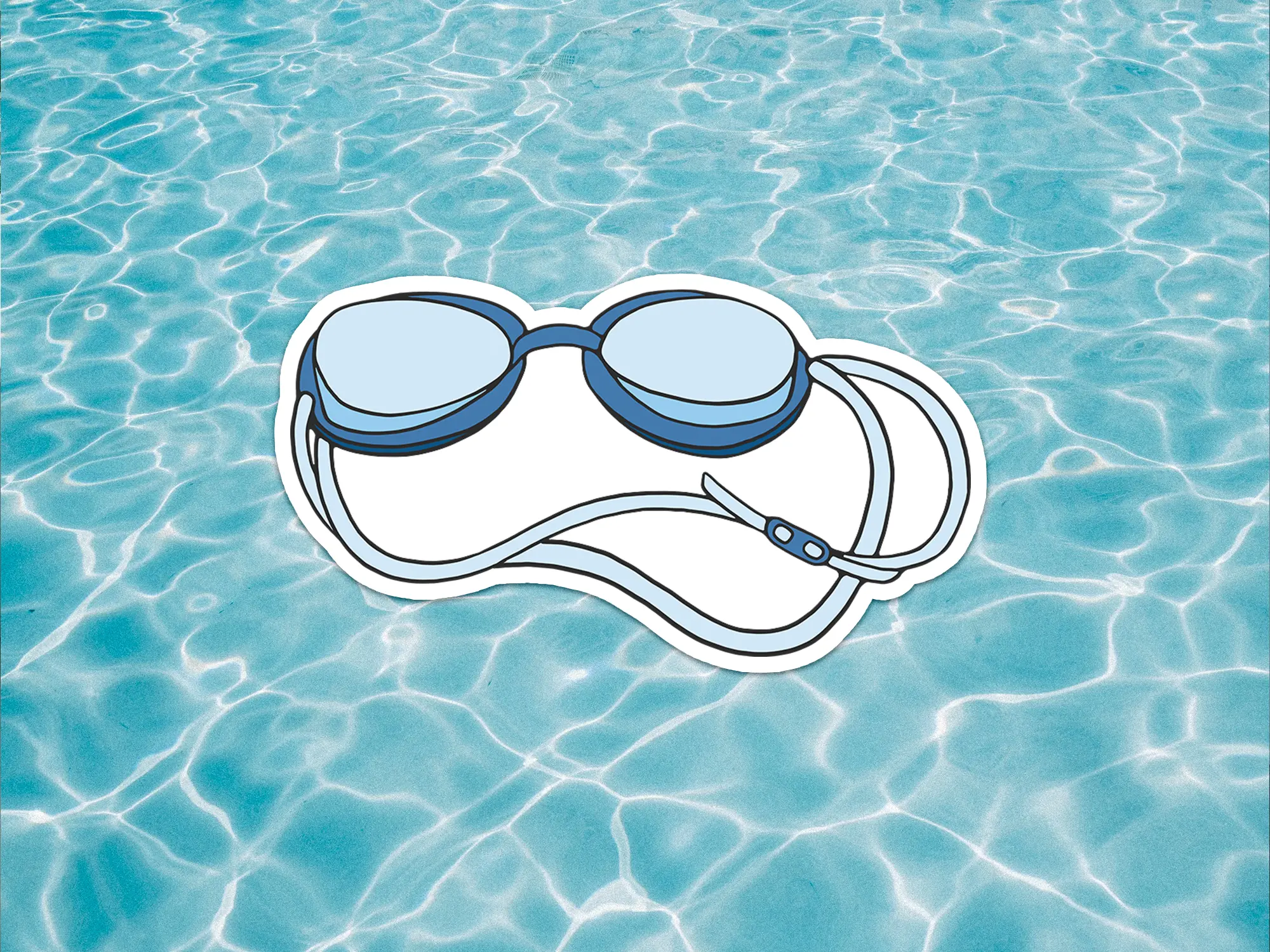 Swim Goggles Sticker