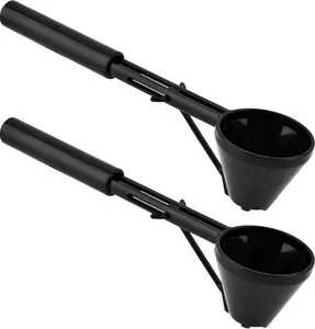 2-Pack Sliding Bottom Funnel Scoop | 0.35oz Capacity, Spill-Proof, Easy Transfer | Perfect for Protein, Coffee, Supplements & Water Bottles