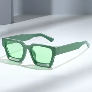 Oversized Semi-Rimless Square Frame Sunglasses for Women, Men’s Sunglasses with Blue Light Blocking & UV-Protective Lenses, Lightweight Durable Female Sporty Shades, Fall Outdoor Travel Essential Gift
