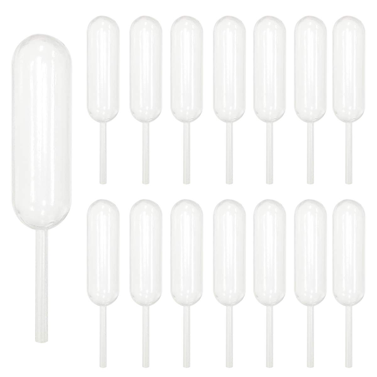 Cupcakes Pipettes, 100PCS 4ml Clear Plastic Transfer Liquid Dropper Pipettes, Suitable for Chocolate or Strawberries Cupcakes, Ice Cream, Mini Cakes, Waffles, Children's Painting, Kitchen Supplies