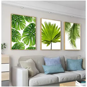 Home Decor Green Plant Canvas Painting