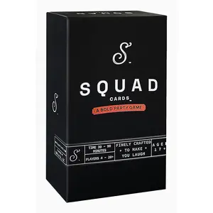 Squad Cards - A Party Game for Adults, 3 Rounds per Game, 300 Carefully Created Cards, Great for Small and Large Groups, Ages 17+