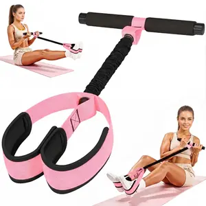 Pedal Resistance Band with Foam Handles, Thickened Latex Tubes, Soft Foam Fabric Foot Pedal, Sit Up Equipment for Home Core Workout