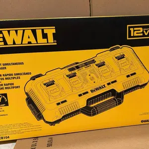Dewalt DCB104 Multi-Port Fast Charger (Open Box) - Hand Tools, Hardware, Tools and Gadgets Accessory for Power Batteries