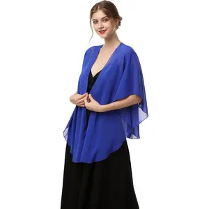 Shawls and Wraps for Evening Dresses Sheer Chiffon Women Elegant Soft Silky Scarf Scarve Wedding Bridal Stole