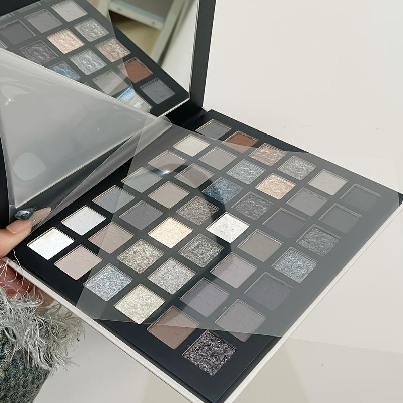 42-Color Smoky Eyeshadow Palette: Matte Shimmer&Glitter-24H Waterproof&Smudge-Proof Highly Pigmented with Natural Blurring Effect | Fine Powder No Fallout Perfect for Halloween Fall Festivities&Christmas Parties Party&Stage Must-Have Great Gift natural  ！