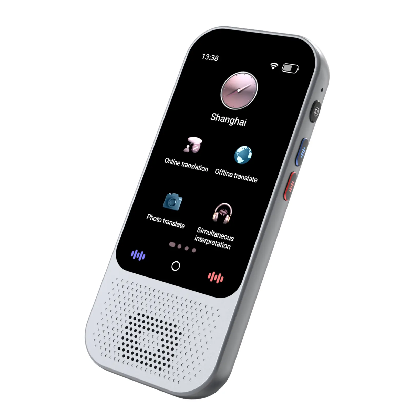 Language Translator Device, Support 138 Languages, Instant Translation Device，Portable Translator Offline/Photo/English/Spanish Translator, for Business Travel,Traductor Inteligente