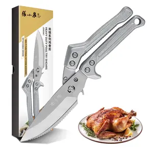 Powerful Kitchen Chicken Bone Shears with Stainless Steel Blade, Detachable Multi-purpose Household Kitchen Scissors