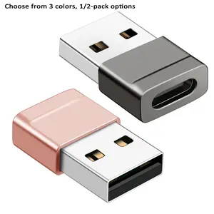 USB To Type-C Adapter for Fall, Multifunctional Portable USB Type-C Adapter for Car Charger, USB C Drive, Electronic Smartphone Charger, Mini Gadgets, Durable, OTG, for Cellphone, Portable External Storage Flash, USB External Memory