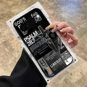 Rounded Edge Phone Case for Google Pixel 10 9 8 7 Pro A XL God's Plan Pattern Shockproof Liquid Silicone TPU Bumper Drop Protection Cover Smartphone Casing