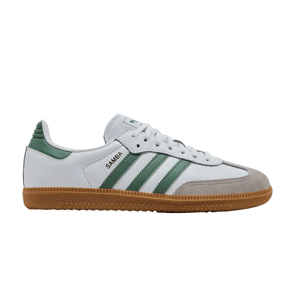 adidas Samba OG J 'White Silver Green'