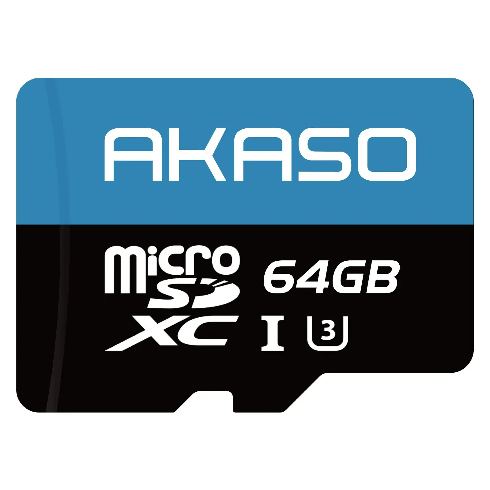 AKASO 64GB/256GB/512GB microSDXC U3 Memory Card with Adapter - Up to 100MB/s, UHS-I C10, U3, Full HD, 4K UHD, MicroSD Card