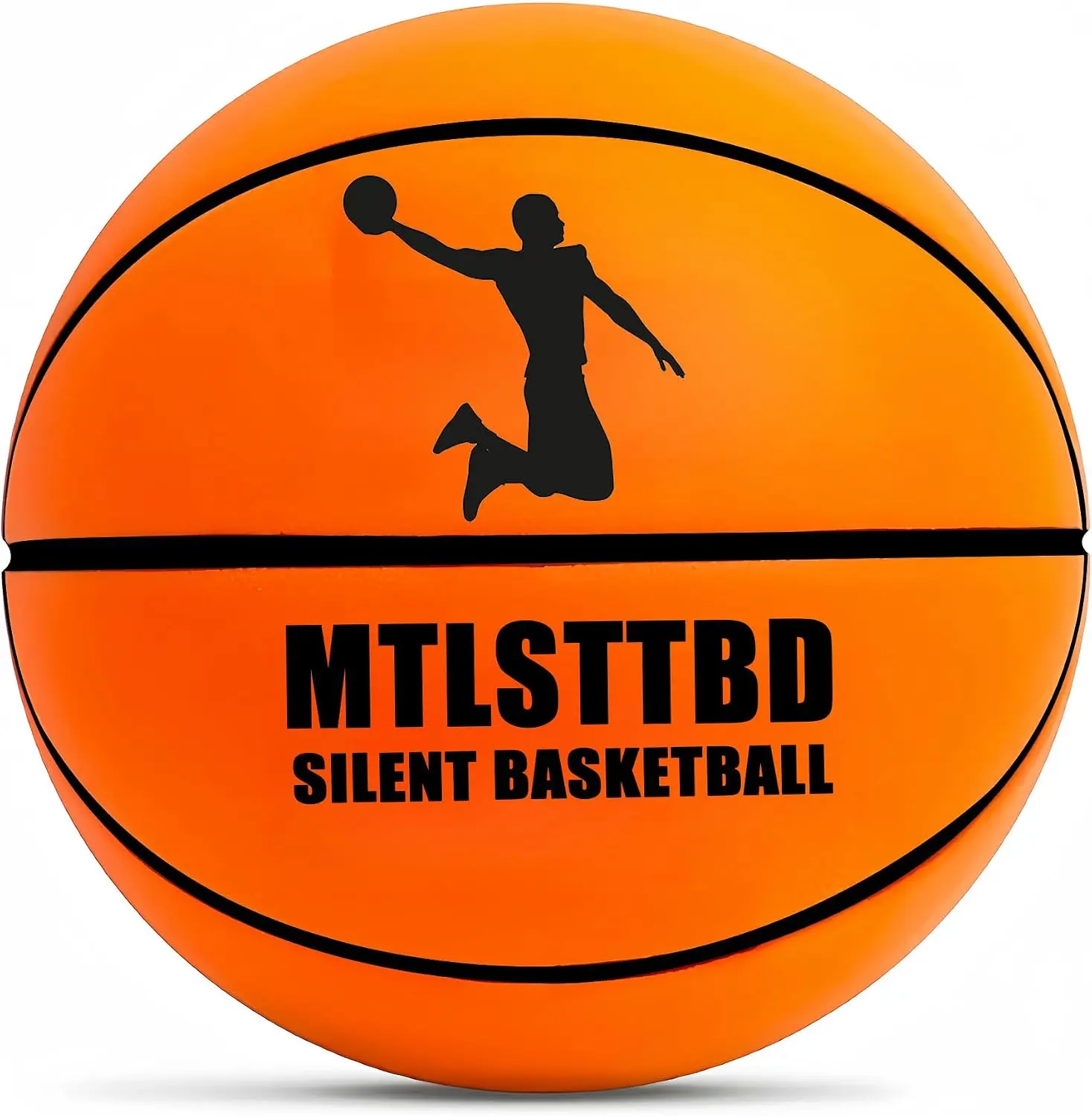 Silent Basketball-Size 7 (29.5") 2026 New Upgrade Dribble Dream Silent Basketball, Grooved Airless Foam Technology for Soundless for Quiet Dribbling and Indoor Training