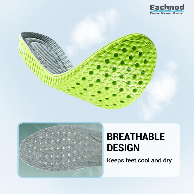 Comfortable Insoles with Air Cushion Height-Increasing Effect and Arch Support