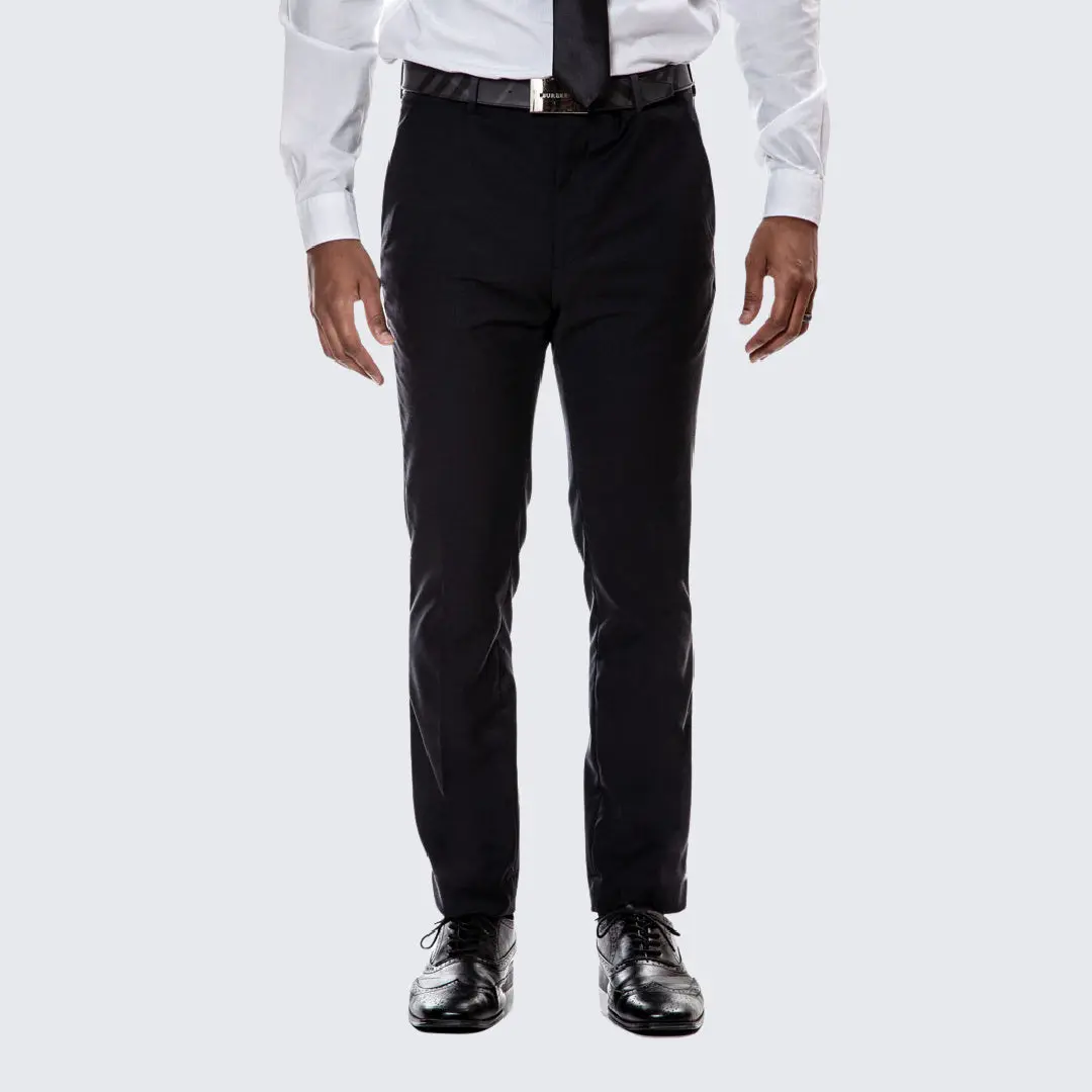 Mens Black Dress Pants Skinny Fit - TikTok Shop