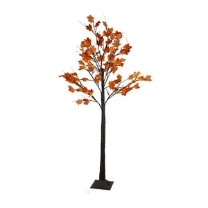 Northlight 6' LED Lighted Autumn Harvest Mapleeaf Tree