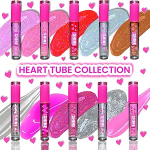 GLITTERY HOLOGRAPHIC LIPGLOSS Hydrating Glittery Moisturizing Shiny Lip Gloss Glitter Gloss Smooth Scented Lip Oil