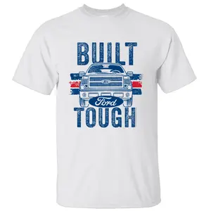 Ford - F-150 Truck Built Tough with Logo T-Shirt, Ford T-shirt, Unisex Graphic Tee, Gift For Him, Casual Cotton Top Shortsleeve Menswear