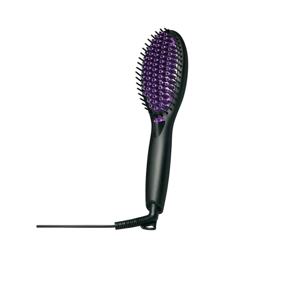 InStyler Straight Up Max Ceramic Straightening Brush - Detangling Heated Brush with Powerful Ceramic Plates for Smooth, Frizz-Free Results - For Thick, Curly Hair Types