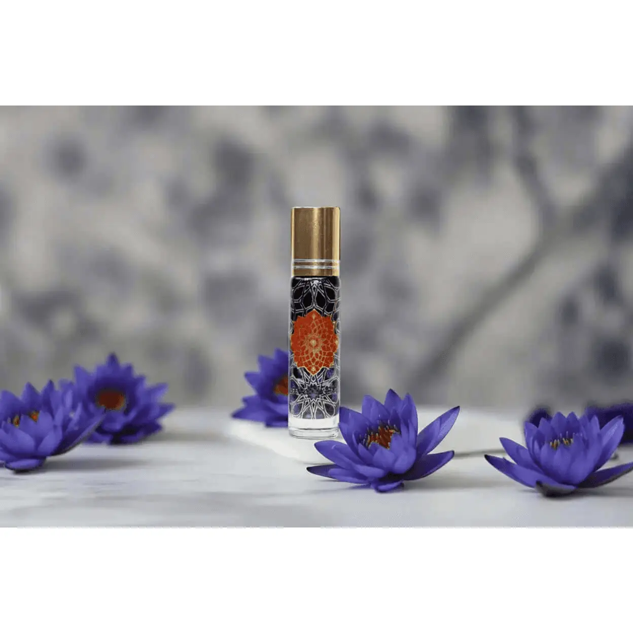 Blue Lotus & Lapis Lazuli Infusion Essential Oil Aromatherapy Body Roll-On - Wellness, Therapeutic, Cruelty-Free, Floral, Supports Meditation