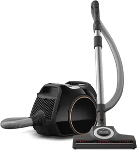 Miele Boost CX1 Cat & Dog - Bagless canister vacuum cleaner, lightweight, compact and corded with vortex technology, TurboBrush and HEPA AirClean filter, in Black/Rose