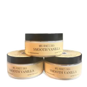 Mrs. Renee’s Shea: Smooth Vanilla 8 oz Whipped Butter with Long-Lasting Scent, Gluten-Free, Paraben-Free, and Preservative-Free for Skincare and Fragrance