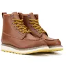 DIEHARD 84992 Men's 6" Steel Toe Work Boots, Full Grain Leather Safety Boots, Slip Resistant, Oil Resistant, Water Resistant, Breathable, Lightweight Construction Boots for Warehouse & Industrial Work