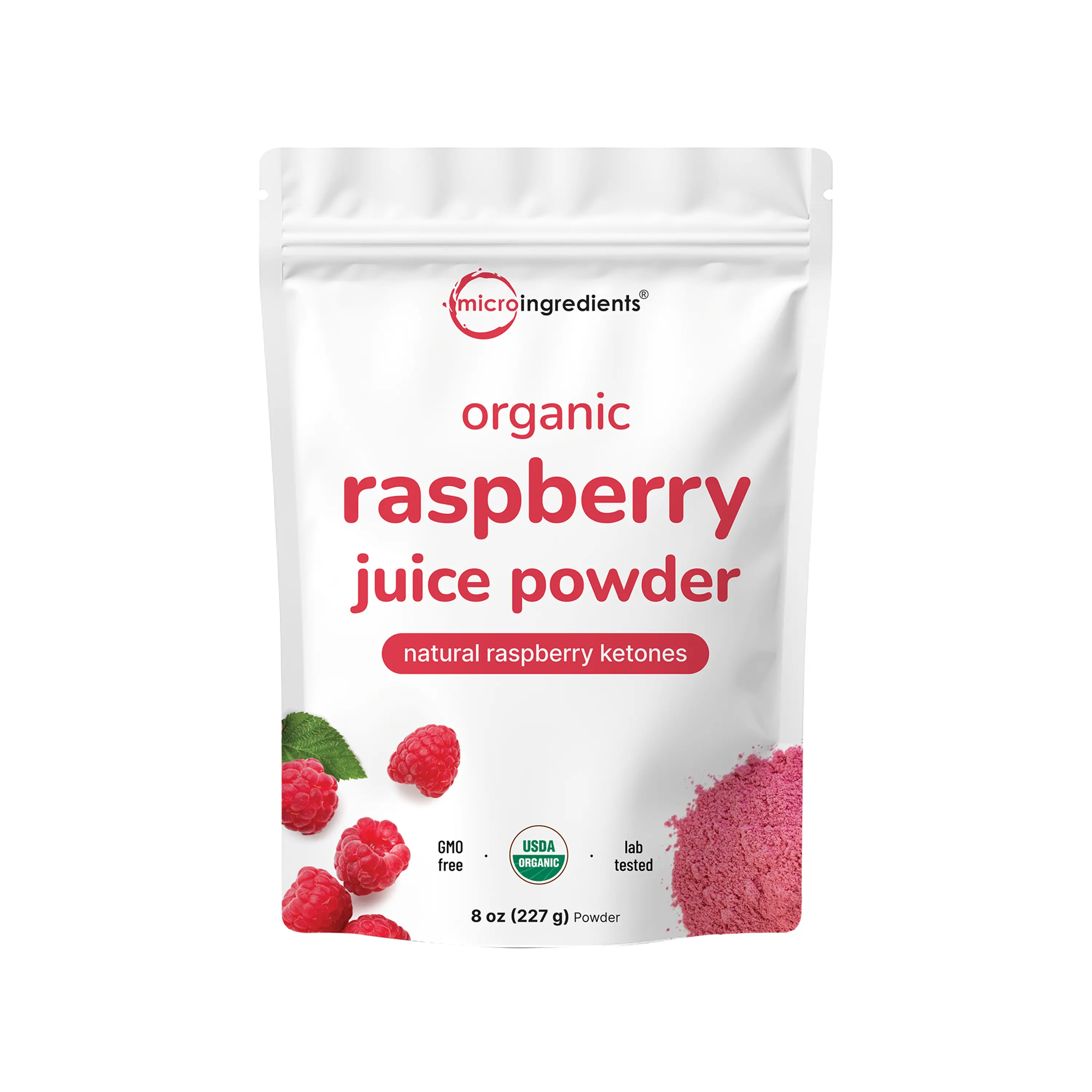 Micro Ingredients Organic Raspberry Juice Powder, 8oz Vitamin Beverage Micro Ingredients Organic Raspberry Juice Powder, 8oz Vitamin Beverage