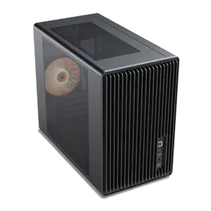 Vetroo M06 Micro-ATX/Mini-ITX Gaming PC Case, Compact High Airflow Mesh Mid Tower, Supports 5×120mm Fans & 240mm Liquid Cooling, GPU Up to 355mm, Adjustable PSU Mount, USB Type-C I/O