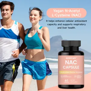 NATURE'S GATE NAC Supplement Capsules, Daily Body Maintenance, 60 Pieces