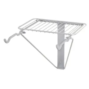 212 MAIN RS5103 2-Bike Storage Rack with Shelf - Bicycle Stand Rack, Compact Space-Saving Folding Bike Accessory, Vinyl-Coated, 80lbs Max Capacity, Folding Bike Accessories