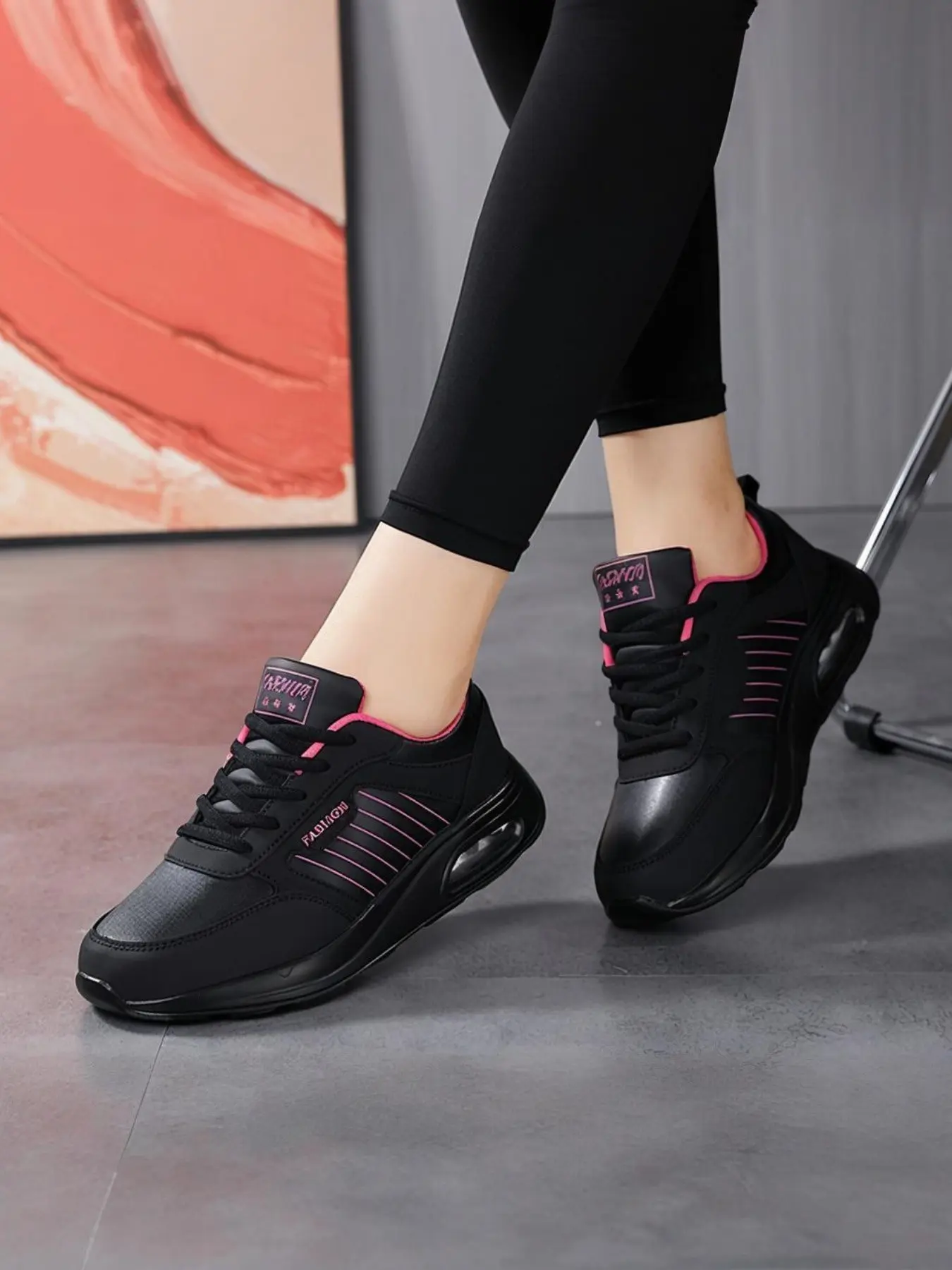 Women's Cushioned Casual Sports Shoes, Chunky Trainers, Anti-Slip Wear-Resistant, Thick Sole Height Increase, High Elastic Shock Absorption, Thick Sole Sneaker, Platform Casual Sneakers