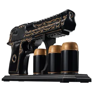 Hand Painted Pistol Whiskey & Wine Decanter by The Wine Savant