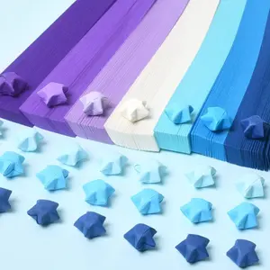540 Sheets Pure Color Gradient Star Origami Paper, Diy Material, Perfect for DIY Crafts & Room Decor, Christmas Tree Decoration & Wreath Making