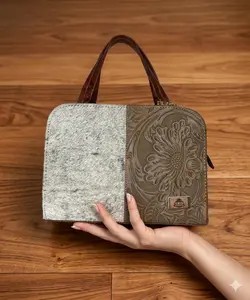 Cow Hide & Leather Purse